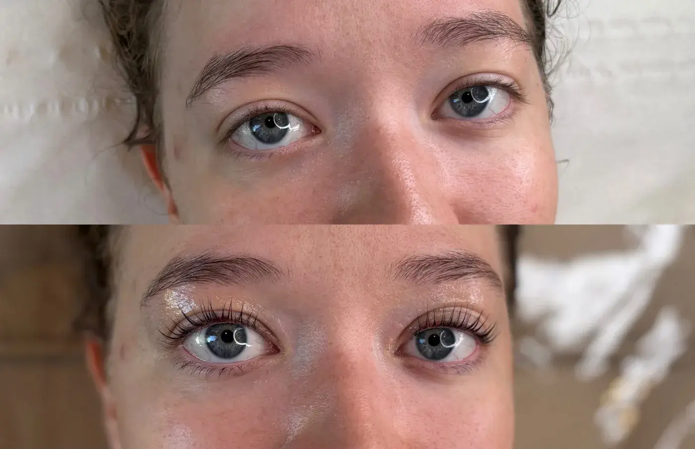 Lash Lift · Before & After — client result